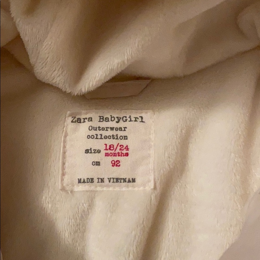 Zara toddler girls down coat - Picture 3 of 8
